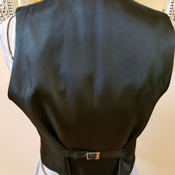 Chaiken Black Tailored Buttton Vest - Picture 3 of 13